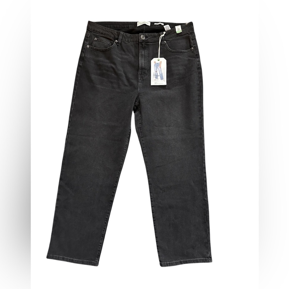 RE Generation Celebrity Pink High Rise 90s Straight Jeans Black 18 NWT